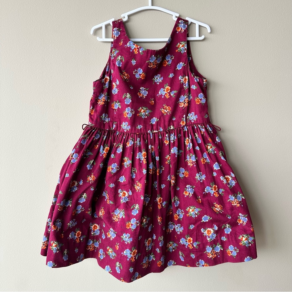 Polo Ralph Lauren Girls Floral Cotton Sateen Dress - Beatrice Floral Size 3/3T